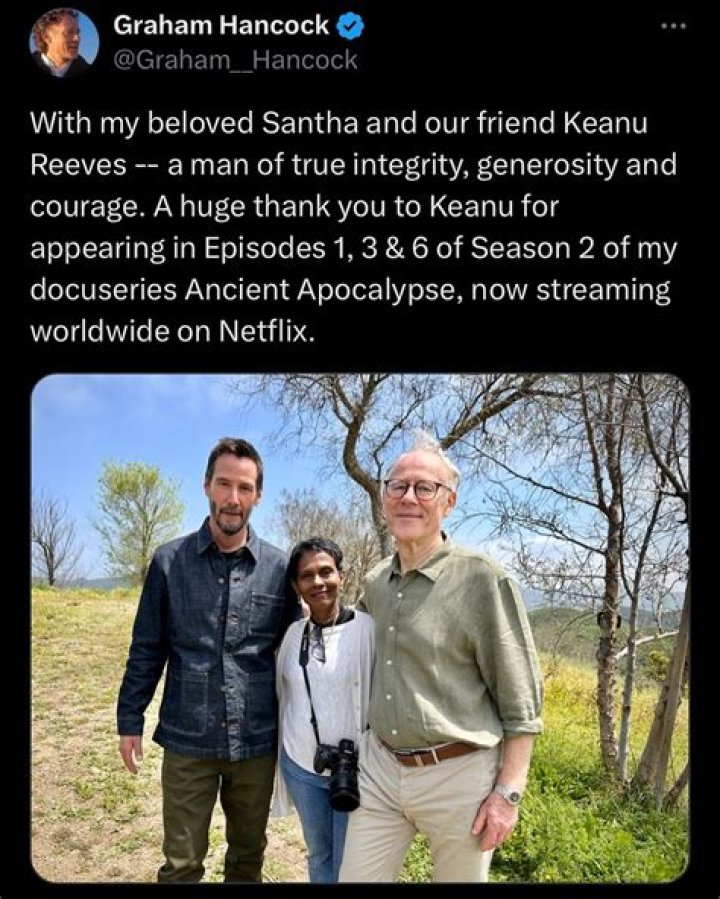 Graham Hancock Wife Santha Faiia Is A Photographer