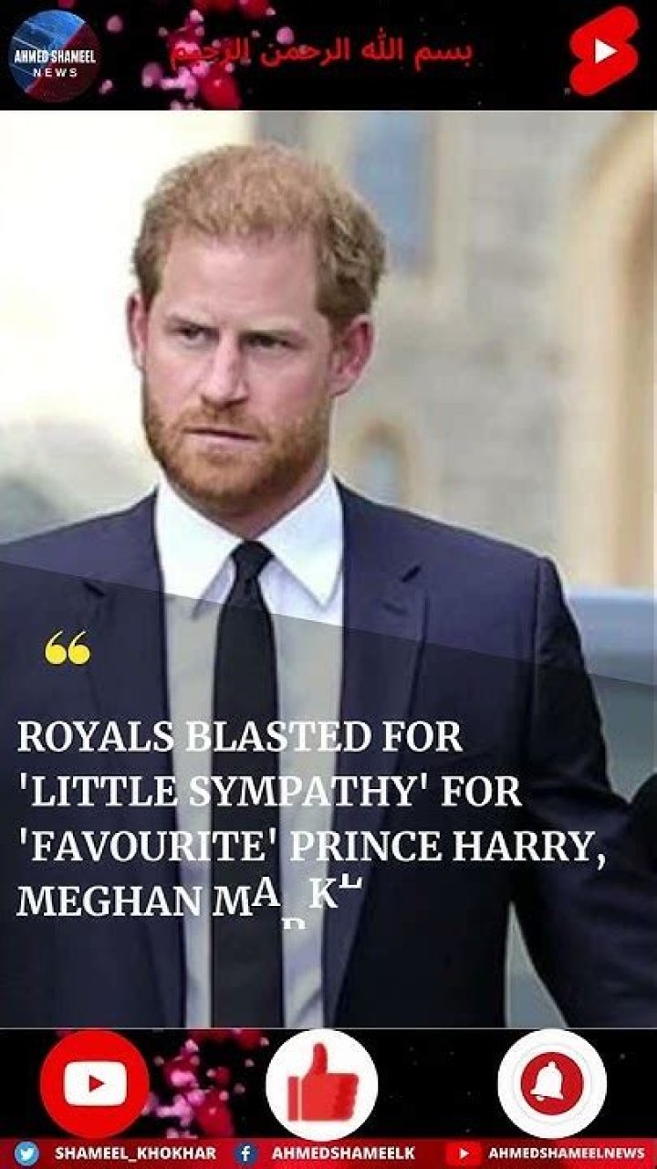 
Royals Blasted For ‘Little Sympathy’ For ‘Favourite’ Prince Harry, Meghan Markle: ‘Enraged!’ 